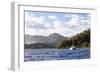 French Polynesia, Society Islands, Raiatea. Catamaran in Choppy Water-Alida Latham-Framed Photographic Print