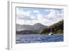 French Polynesia, Society Islands, Raiatea. Catamaran in Choppy Water-Alida Latham-Framed Photographic Print