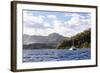 French Polynesia, Society Islands, Raiatea. Catamaran in Choppy Water-Alida Latham-Framed Photographic Print