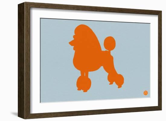 French Poodle Orange-NaxArt-Framed Art Print