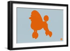 French Poodle Orange-NaxArt-Framed Art Print
