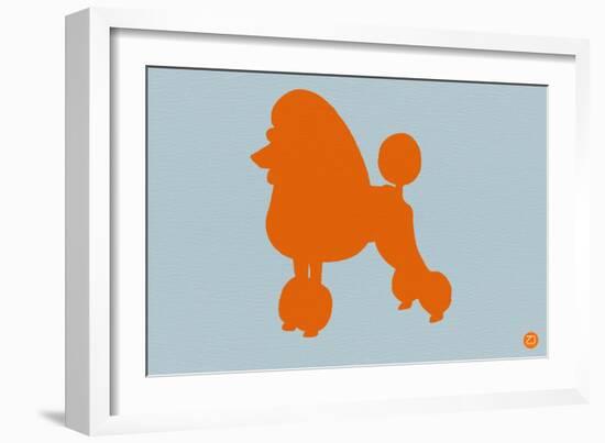 French Poodle Orange-NaxArt-Framed Art Print