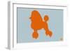 French Poodle Orange-NaxArt-Framed Art Print