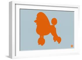 French Poodle Orange-NaxArt-Framed Art Print