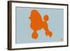 French Poodle Orange-NaxArt-Framed Art Print