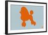 French Poodle Orange-NaxArt-Framed Art Print