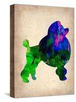 French Poodle Watercolor-NaxArt-Stretched Canvas
