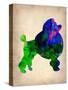 French Poodle Watercolor-NaxArt-Stretched Canvas