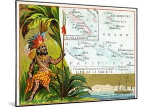 French Possessions in Oceania, C.1890-null-Mounted Giclee Print