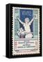 French Postage Stamp Promoting Fresh Air and Sunshine to Fight Tuberculosis-null-Framed Stretched Canvas