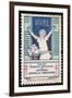 French Postage Stamp Promoting Fresh Air and Sunshine to Fight Tuberculosis-null-Framed Art Print