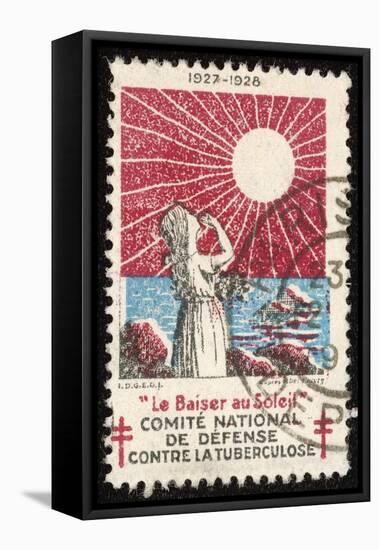 French Postage Stamp Promoting Sunlight to Fight Tuberculosis-null-Framed Stretched Canvas