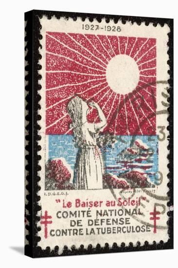 French Postage Stamp Promoting Sunlight to Fight Tuberculosis-null-Stretched Canvas