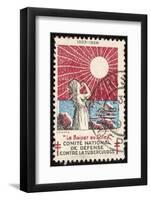 French Postage Stamp Promoting Sunlight to Fight Tuberculosis-null-Framed Photographic Print