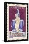 French Postage Stamp Promoting Washing and Cleanliness to Fight Tuberculosis-null-Framed Stretched Canvas