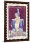 French Postage Stamp Promoting Washing and Cleanliness to Fight Tuberculosis-null-Framed Art Print