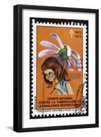 French Postage Stamp Sold in Aid of the Fight Against Tuberculosis-null-Framed Art Print