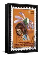 French Postage Stamp Sold in Aid of the Fight Against Tuberculosis-null-Framed Stretched Canvas