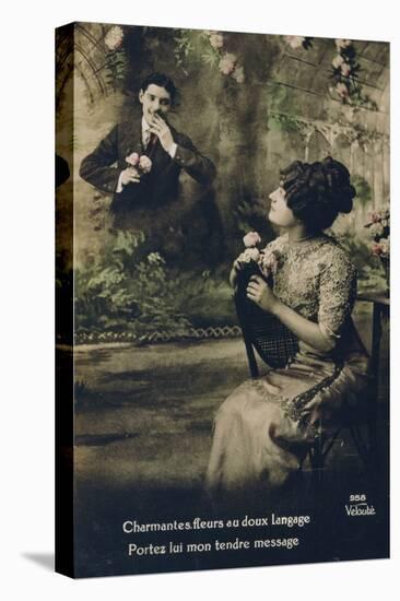 French Postcard, C1900-null-Stretched Canvas