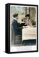 French Postcard, C1900-null-Framed Stretched Canvas