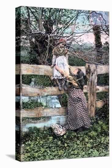 French Postcard, C1900-null-Stretched Canvas