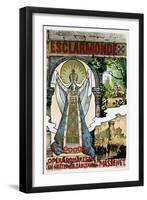 French Poster for Jules Massenet's Opera Esclarmonde-null-Framed Giclee Print