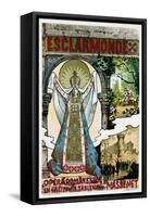 French Poster for Jules Massenet's Opera Esclarmonde-null-Framed Stretched Canvas