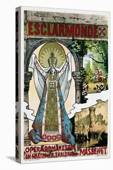 French Poster for Jules Massenet's Opera Esclarmonde-null-Stretched Canvas