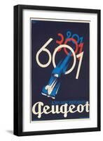 French Poster for Peugeot-null-Framed Art Print