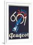 French Poster for Peugeot-null-Framed Art Print