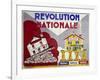 French Poster, National Revolution: Work, Family, Homeland, 1938-null-Framed Art Print