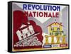 French Poster, National Revolution: Work, Family, Homeland, 1938-null-Framed Stretched Canvas