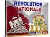 French Poster, National Revolution: Work, Family, Homeland, 1938-null-Stretched Canvas