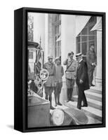 French Prime Minister Georges Clemenceau in Versailles, France 3 June 1918-null-Framed Stretched Canvas