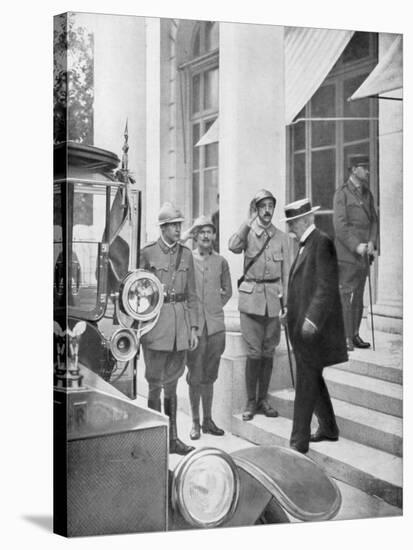 French Prime Minister Georges Clemenceau in Versailles, France 3 June 1918-null-Stretched Canvas