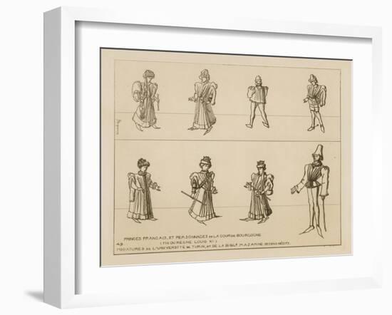 French Princes and Characters of the Burgundian Court-Raphael Jacquemin-Framed Giclee Print