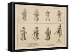 French Princes and Characters of the Burgundian Court-Raphael Jacquemin-Framed Stretched Canvas