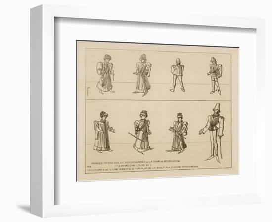 French Princes and Characters of the Burgundian Court-Raphael Jacquemin-Framed Giclee Print