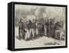 French Prisoners from Metz at Remilly-Frederick Barnard-Framed Stretched Canvas