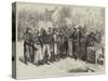 French Prisoners from Metz at Remilly-Frederick Barnard-Stretched Canvas