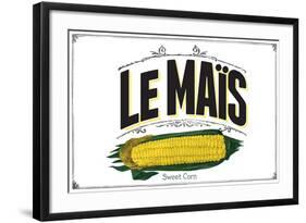 French Produce - Corn-The Saturday Evening Post-Framed Giclee Print