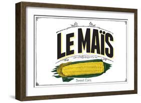 French Produce - Corn-The Saturday Evening Post-Framed Giclee Print