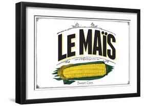 French Produce - Corn-The Saturday Evening Post-Framed Giclee Print
