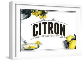 French Produce Lemon-null-Framed Giclee Print