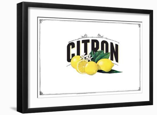 French Produce - Lemon-The Saturday Evening Post-Framed Giclee Print