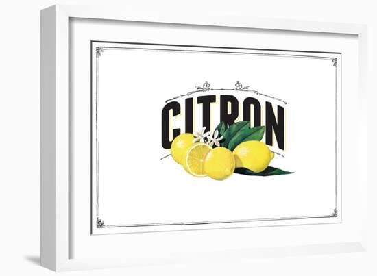 French Produce - Lemon-The Saturday Evening Post-Framed Giclee Print