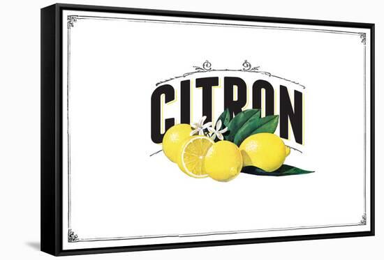 French Produce - Lemon-The Saturday Evening Post-Framed Stretched Canvas