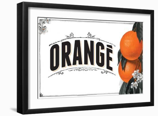 French Produce Orange-null-Framed Giclee Print