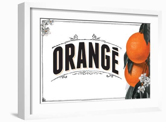 French Produce Orange-null-Framed Giclee Print