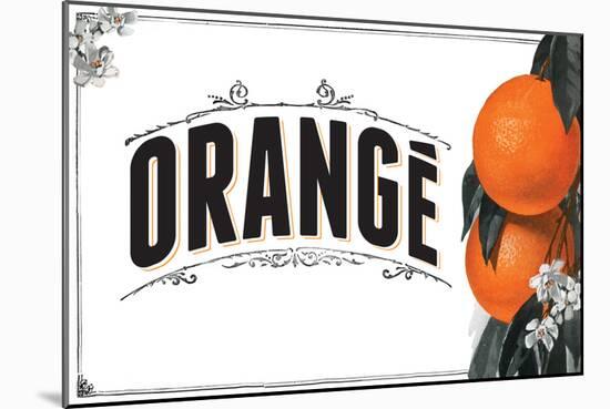 French Produce Orange-null-Mounted Giclee Print